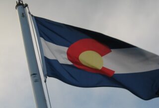 Colorado Flag Waving