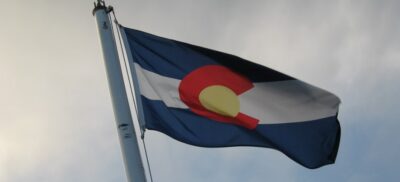 Colorado Flag Waving